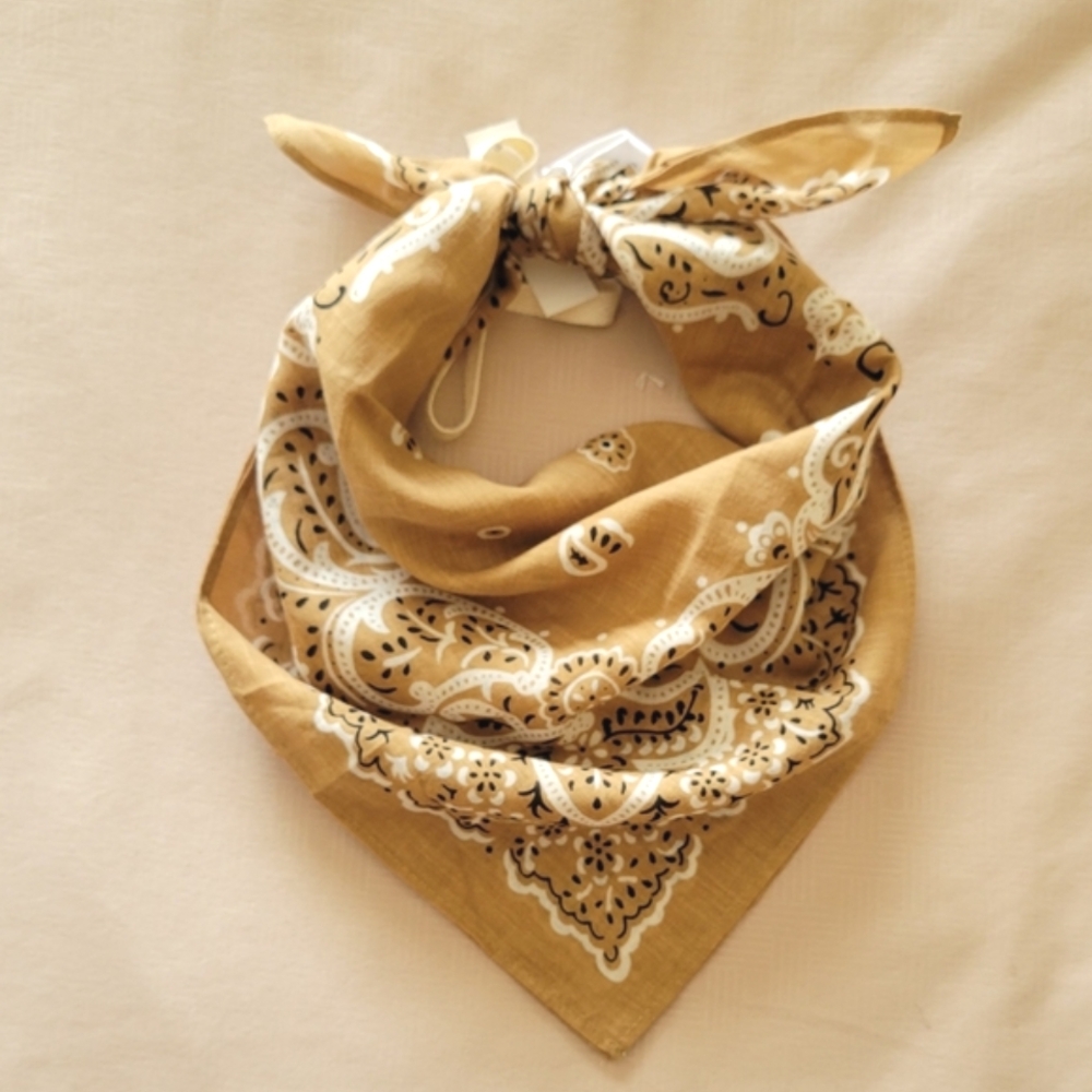 NWT Madewell Bandana In Golden Khaki